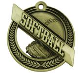 Hasty Award Wreath 2" Softball Medal