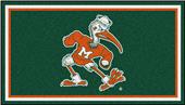 Fan Mats NCAA University of Miami 3x5 Rug