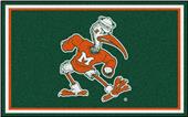 Fan Mats NCAA Miami 4'x6' Rug