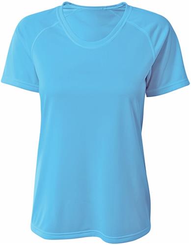 A4 Women's SureColor Short Sleeve Cationic Tee. Printing is available for this item.