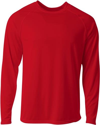 A4 Men Youth SureColor Long Sleeve Cationic Tee. Printing is available for this item.