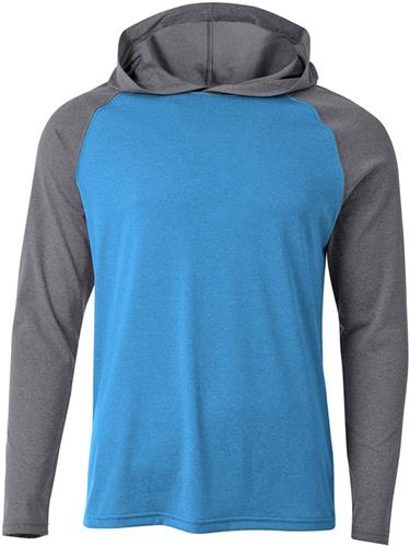 A4 Mens Topflight Hooded Tee. Decorated in seven days or less.