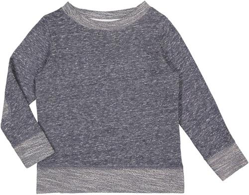 LAT Sportswear Toddler Melange French Terry Crew. Decorated in seven days or less.