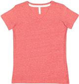 LAT Sportswear Ladies V-Neck Melange Tee