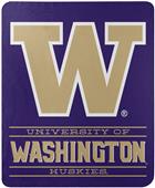 Northwest NCAA Washington "Control" Fleece Throw Northwest NCAA Washington "Control" Fleece Throw