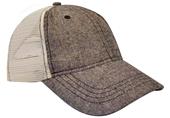KC Caps Chambray Washed Mesh Back Trucker Cap KC Caps Chambray Washed Mesh Back Trucker Cap