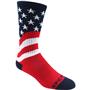AMERICAS FLAG UNFURLED - Cute Novelty Fun Design Crew-Socks (1-Pair)