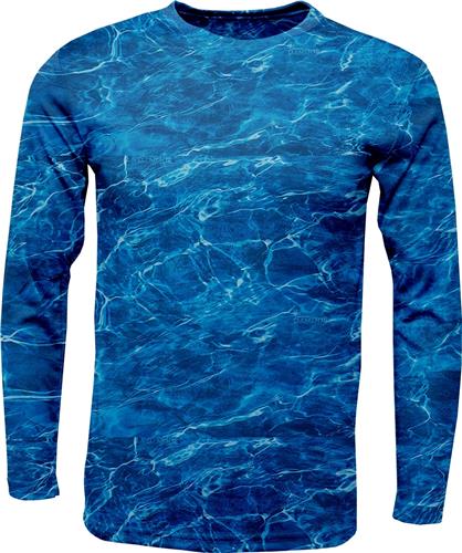 Baw Mens Mossy Oak Elements Xtreme-Tek L/S Tee. Decorated in seven days or less.