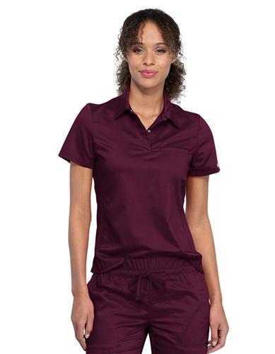 Cherokee Revolution Womens Snap Front Polo Shirt. Embroidery is available on this item.