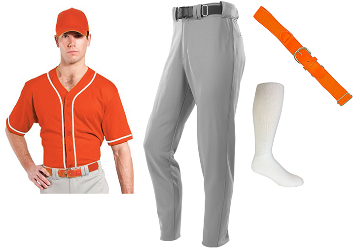 E142041 Adult Baseball Jersey Pant Sock Belt KIT