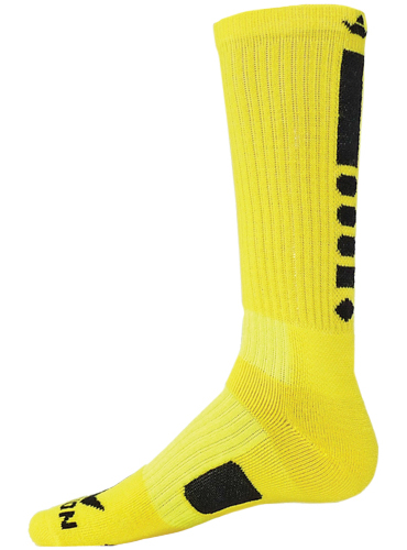 Youth Small (Size 6-8.5) Fluorescent Green/White USA Sock - Closeout