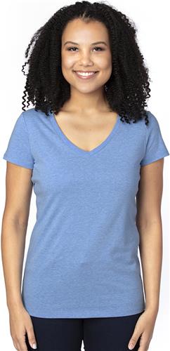 Threadfast Apparel Ladies Ultimate V-Neck T-Shirt. Printing is available for this item.