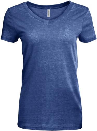 Threadfast Apparel Ladies Vintage Dye VNeck TShirt. Printing is available for this item.