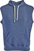 J America Adult Triblend Fleece Sleeveless Hood 8877