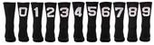 Red Lion "Solid Numbers" Black Crew Socks Red Lion "Solid Numbers" Black Crew Socks