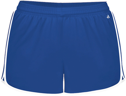 Girls (GXL-Royal/White) 2.5" Inseam Sports Shorts (No Pockets)