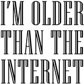 Epic Adult/Youth Old as Internet Cotton Graphic T-Shirts