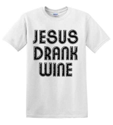 Epic Adult/Youth Jesus Drank Wine Cotton Graphic T-Shirts