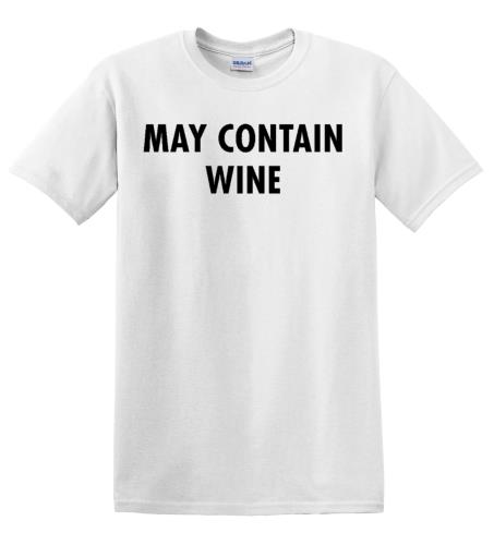 Epic Adult/Youth May Contain Wine Cotton Graphic T-Shirts. Free shipping.  Some exclusions apply.