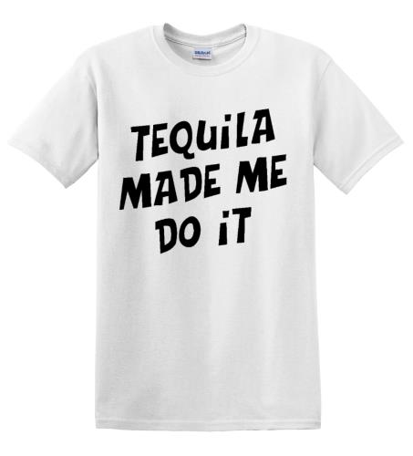 Epic Adult/Youth Tequila Made Me Cotton Graphic T-Shirts