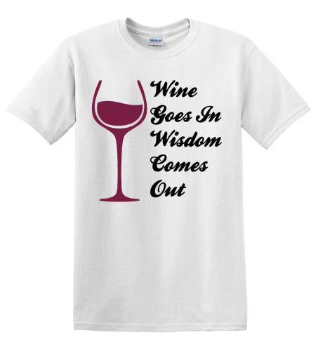 Epic Adult/Youth Wine Goes In Cotton Graphic T-Shirts