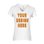 Custom Designed Ladies V-Neck T-Shirts