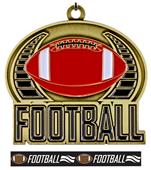 Epic 2" Journey Gold Football Award Medal & Ribbon