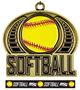 Epic 2" Journey Gold Softball Award Medal & Ribbon