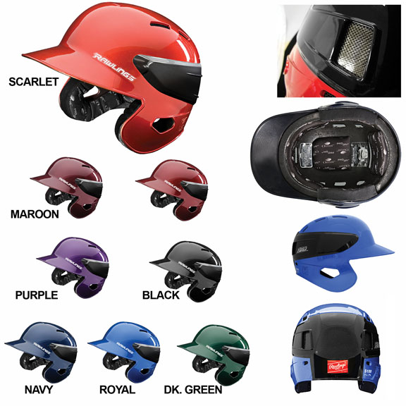 E14325 Rawlings NOCSAE S100 Baseball Batting Helmets