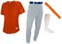 Adult Youth Baseball Jersey Pants Belt & Socks Kit
