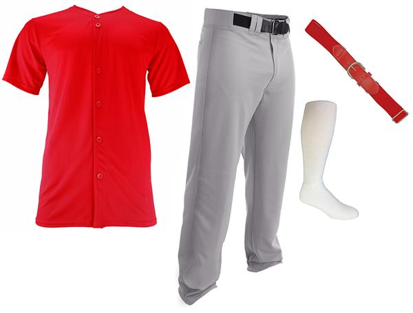 Adult Youth Baseball Jersey Pants Belt Sock KIT