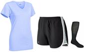 Ladys Performance Tee 3" Shorts & Sock KIT Ladys Performance Tee 3" Shorts & Sock KIT