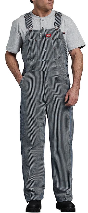 E143399 Dickies Unisex Hickory Stripe Bib Overall 83297