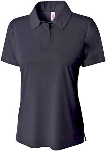 A4 Womens Solid Interlock Performance Polo. Embroidery is available on this item.