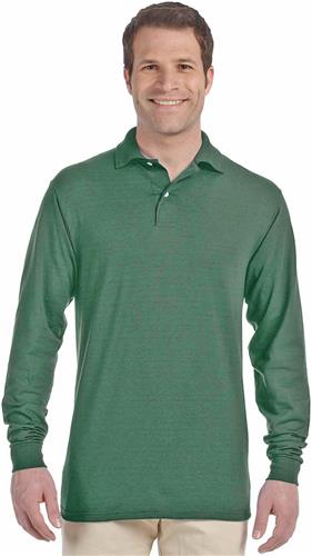 Jerzees Adult Long Sleeve SpotShield Jersey Polo. Printing is available for this item.