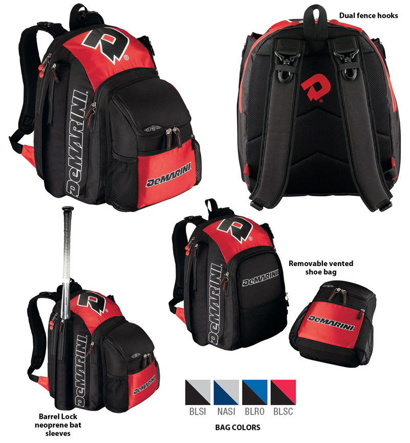 E14363 Demarini Voodoo Baseball Softball Backpack Bags