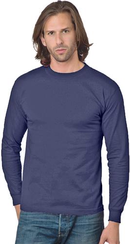 Bayside Adult 6.1 oz., Cotton Long Sleeve T-Shirt. Printing is available for this item.