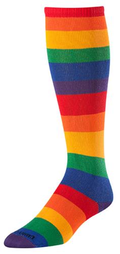 TCK Krazisox Over the Calf Rainbow Socks
