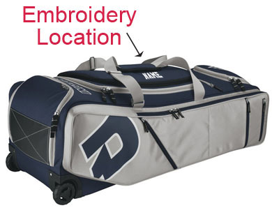 Demarini IDP Baseball Softball Bags On Wheels. Embroidery is available on this item.