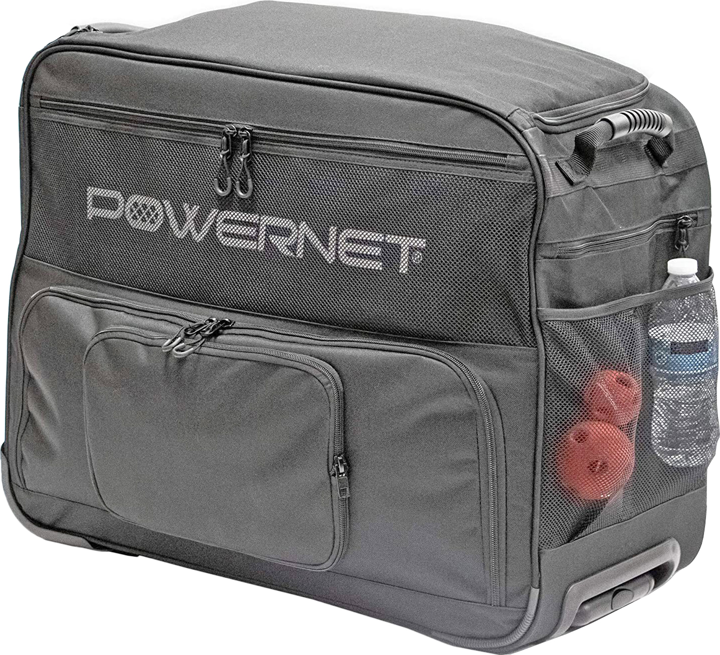 E143812 Powernet Baseball Rolling Coaches Bag Caddy B008