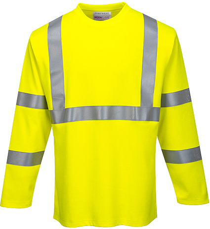 Portwest Adult ARC2 Hi-Vis Long Sleeve T-Shirt. Printing is available for this item.