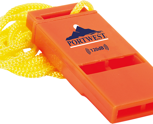 Portwest Slimline 120dB Safety Whistle (PK 20)
