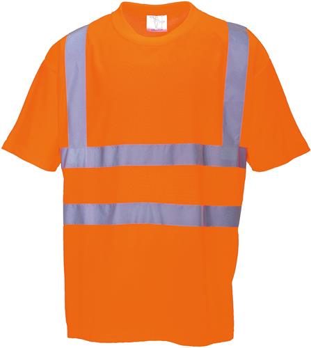 Portwest Mens Hi-Vis Short Sleeve Tee RT23. Printing is available for this item.