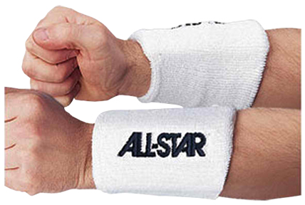 ALL-STAR Foam Padded Sports Wristbands (Pairs)