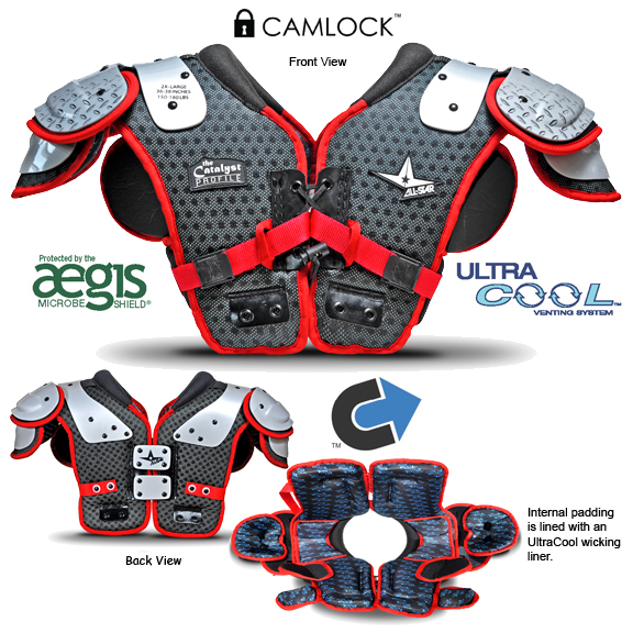 ARGOMAX Football Back Plate - Lightweight Adjustable Spine