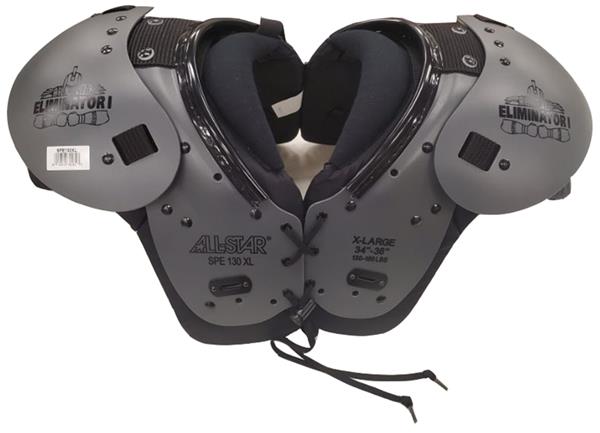 100-130 lbs. from All-Star Eliminator Youth Football Shoulder Pads