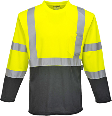 Portwest Mens Hi-Vis Laguna Long Sleeve Tee S398. Printing is available for this item.