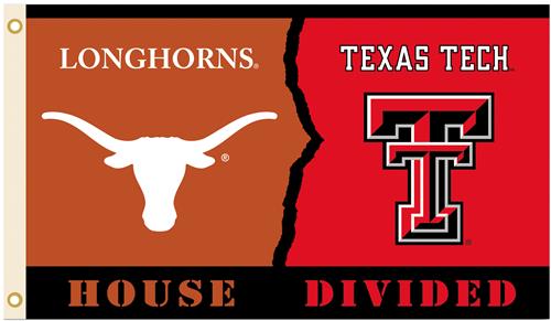 Texas Tech - Texas House Divided 3' x 5' Flag