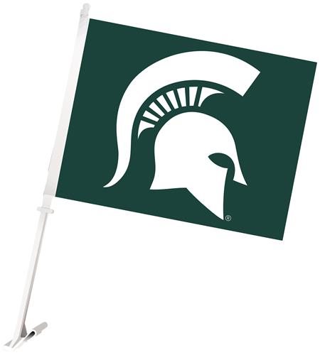 Michigan State Spartans 2-Sided 11" x 14" Car Flag