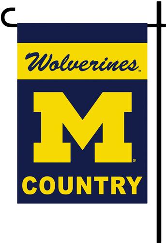 Michigan Wolverines 2-Sided Country Garden Flag